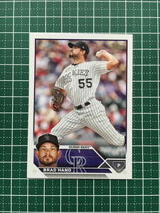 ★TOPPS MLB 2023 UPDATE #US155 BRAD HAND［COLORADO ROCKIES］ベースカード「BASE」★