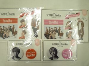 【美品 同梱可】 Snow Man 向井/佐久間 Johnnys’ ISLAND STORE 1st Anniversary 缶バッジ/ステッカー 等 グッズセッ