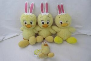 【同梱可】中古品 ディズニー うさピヨ ハンドパペット ぬいぐるみバッジ ぬいぐるみ グッズセット