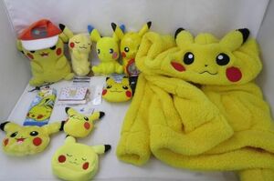 【まとめ売り 中古品】 アニメ ポケットモンスター他 ピカチュウフード付きジャンパー ぬいぐるみ 等ぬいぐるみ グッ