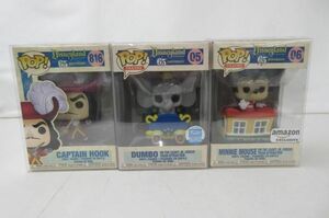 【同梱可】未開封 ディズニー FUNKO POP! ファンコ ポップ 65th DUMBO MINNIE MOUSE CAPTAIN HOOK 3点グッズセット