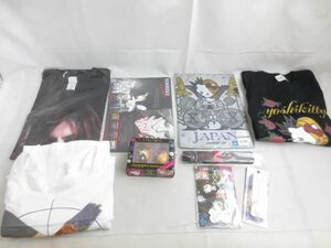 【同梱可】中古品 X JAPAN YOSHIKI ハローキティ ヨシキティ フィギュアセット ピンバッジ Tシャツ 等 グッズセット