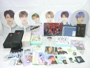 【同梱可】中古品 韓流 SEVENTEEN ジュン AB6IX 他 オフィシャルライトスティック2 ペンライトケース うちわ CD 等