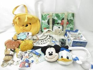 【同梱可】中古品 ディズニー ミッキー プーさん 他 バッグ ハンバーガー パスケース 扇風機 等 グッズセット