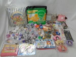 【同梱可】中古品 アニメ ワンピース 鬼滅の刃 エヴァンゲリオン 他 クッション カプセルトイ 扇子 フェイスタオル