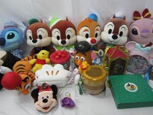 【まとめ売り 中古品】 ディズニー スティッチ ベル チップ デール 他 ぬいぐるみ ポップコーンバケット 等 グッズセ