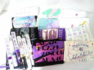 [ including in a package possible ] secondhand goods idol Nogizaka 46. wistaria . bird muffler towel T-shirt size L penlight goods set 