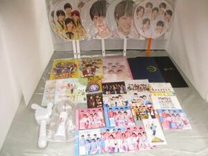 【良品 同梱可】 なにわ男子 CD 初恋LOVE 他 パンフレット 会報 うちわ アクリルキーホルダー 等 グッズセット