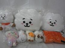 【まとめ売り 中古品】 韓流 防弾少年団 BTS ジン BT21 RJ のみ ぬいぐるみ クッション グッズセット_画像1