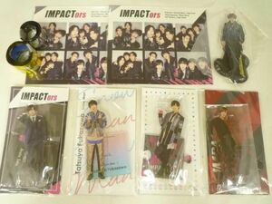 【中古品 同梱可】 Snow Man 深澤辰哉 IMPACTors 佐藤新 他 アクリルスタンド アクスタFest ステッカーセット 銀テー