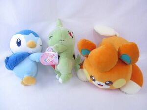 【同梱可】優良品 アニメ ポケットモンスター他 ポッチャマぬいぐるみ 等 3点 グッズセット