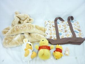 【同梱可】中古品 ディズニー プーさん のみ ファンキャップ ぬいぐるみ トートバッグ 等 グッズセット