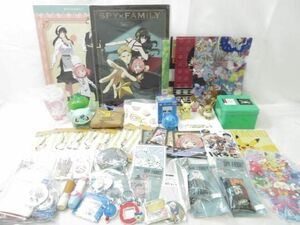 【同梱可】中古品 アニメ スパイファミリー ポケモン 転生したらスライムだった件 他 ラバーキーホルダー ミニ色紙