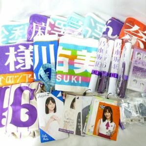 【同梱可】中古品 アイドル 乃木坂46 若月佑美 生田絵梨花他 マフラータオル チケットホルダー 缶バッジ 梅澤美波 ベの画像1