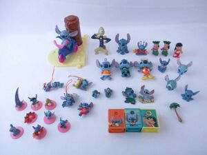[ including in a package possible ] secondhand goods Disney Stitch Lilo other figure strap pin badge etc. goods set 