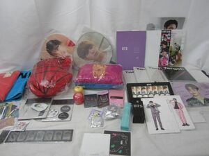 【まとめ売り 中古品】 韓流 BTS 防弾少年団 TWICE 他 マフラータオル うちわ 缶バッジセット 等 グッズセット