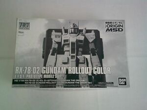 【同梱可】中古品 プラモデル ガンプラ HG 1/144 RX-78-02 ガンダム ロールアウトカラー（GUNDAM THE ORIGIN版）