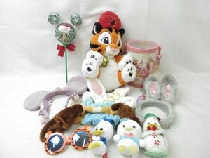 【同梱可】中古品 ディズニー チャンドゥ 40周年 ドナルド 他 ポップコーンバケット ぬいぐるみ 等 グッズセット