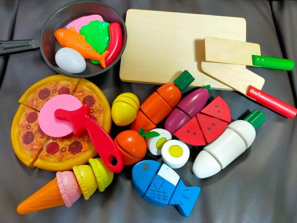 ◆木のままごと+おまけ◆ ままごと 知育玩具 木製おもちゃ