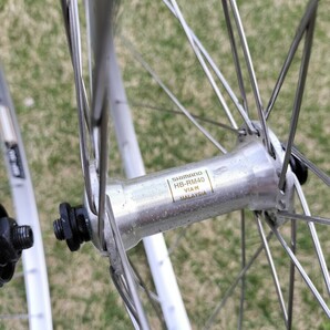 650A ホイール 前後セット 26 1 3/8 ランドナー ARAYA SP-30 SHIMANO 8-10速対応 フロント100mm リア135mm クリンチャー タイヤ付きの画像3