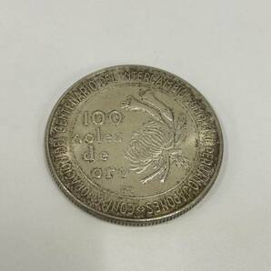 【ICA-751】1円スタート ペルー 100ソル 銀貨 重量約22.1g 日本 ペルー 修好 100周年記念 銀貨 1873年-1973年 100soles de oro 保管品の画像2