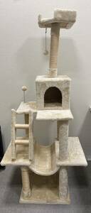 [SYC-3717]1 иен старт башня для кошки кошка движение крем серия цвет состояние подробности изображен на фотографии б/у 