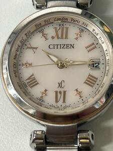 【EB-6255】 1円～ CITIZEN クロスシー エコドライブ SS H246-T019081 シチズン レディース腕時計 3針 中古 稼働 保管品