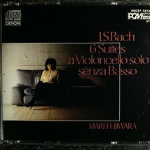 d（国内初期盤 3CD）サイン付　藤原真理　バッハ　無伴奏チェロ組曲（全集）Mari Fujiwara Bach 6 Suites Violoncello_画像1