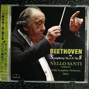 d（国内盤）サンティ　ベートーヴェン　交響曲第7番、第8番　NHK交響楽団　Santi Beethoven Symphony No.7 8