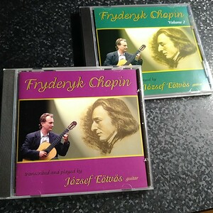 d（まとめて 2枚 セット）ヨーゼフ・エトヴェシュ　ショパン（ギター編曲）Vol.1&2 Jozsef Eotvos Chopin Guitar