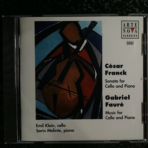 d（国内盤）クライン　フランク　フォーレ　チェロ・ソナタ　夢のあとに　Emil Klein Franck Cello Sonata Foure
