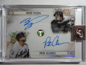 2022 Topps Pristine Baseball Dual Autograph Mike Piazza/Pete Alonso/25 マイク・ピアッツァ/ピート・アロンソ ドジャース メッツ