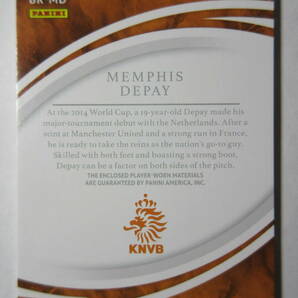 2017 Panini Immaculate Collection Soccer Double Materials Memphis Depay/49 メンフィス・デパイ オランダ代表 A・マドリード FWの画像2
