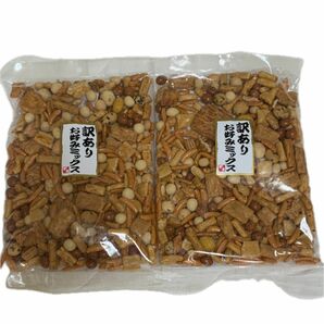 訳あり　ミックス菓子　360g×２袋　柿の種　豆菓子　せんべい　あられ　食品　新品　菓子　おやつ　アウトレット