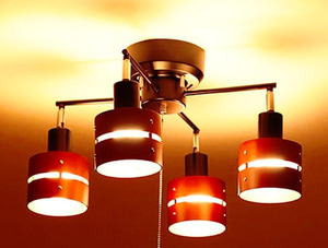 シーリングライト LED対応 スポットライト 4灯 |照明 E26ダイニング用 食卓用 リビング用 居間
