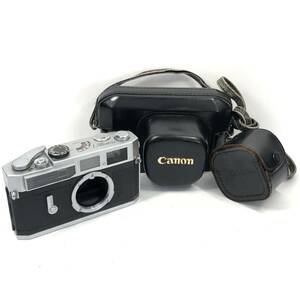 シャッターOK/ Canon キャノン Model 7 皮ケース付き モデル7 レンジファインダー フィルムカメラボディ #8478