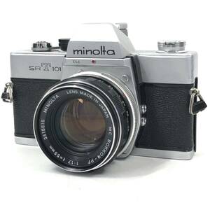 動作確認済 Minolta ミノルタ SRT101 シルバー MC ROKKOR-PF 55mm F1.7 #8356