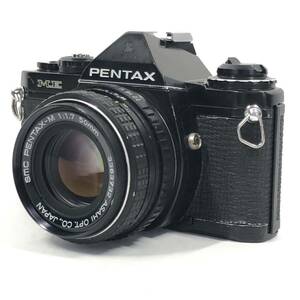 動作確認済 PENTAX ペンタックス ME ブラック smc PENTAX-M 50mm F1.7 フィルム一眼レフカメラ #8355