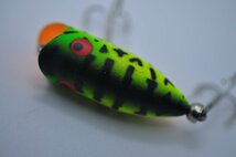 オールド ヘドン タイニーラッキー13 Heddon Lucky13 GRA オレンジ口 吹き目_画像3