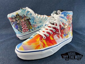 名機降臨！箱付/未使用品！ワンピースデザイン！バンズ×ワンピースコラボ【SK8-HI】高級ハイカットスニーカー/スケートシューズ！US8.5