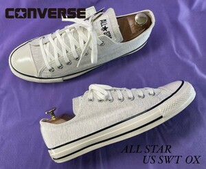 名機降臨！箱付/未使用品！定8250円！名作復刻USオリジネーター！コンバース【ALL STAR/US SWT OX】高級スニーカー！スウェット生地 27.5cm