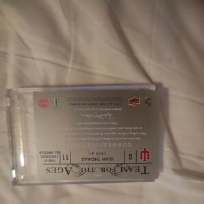 超激レア 2013 UD AllTimeGreats Isiah Thomas アイザイアトーマス SSP auto 直筆サイン ＃TA4-2 NBA レジェンド HOF Pistons 直書き の画像2