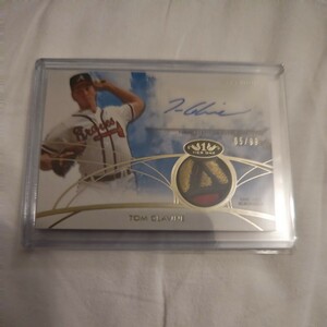 超激レア 2014 Topps Tire One Tom Glavine トムグラビン SSP 激Patch auto 直筆サイン ＃TOAR-TGL Braves MLB レジェンド HOF 300勝投手 