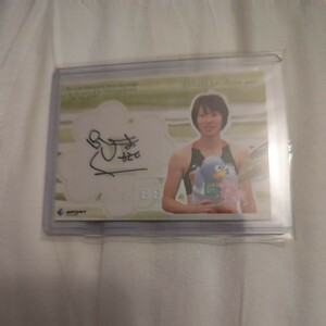 超激レア 2011 BBM Real Venus Chisato Fukushima 福島千里 SP auto 直筆サイン 陸上短距離 レジェンド デザインかっこいい サイン綺麗