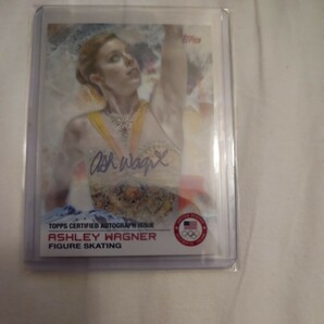 超激レア 2014 Topps USA Olympic Team Ashley Wagner アシュリーワグナー SSP auto 直筆サイン 美人フィギュアスケーター スーパースター の画像1