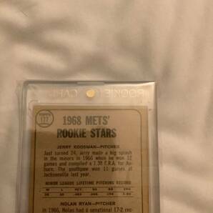 Vintage 超激レア 1968 Topps Nolan Ryan/J Koosman ノーランライアン SSP RC ＃177 METS MLB レジェンド HOF スーパースターの画像5