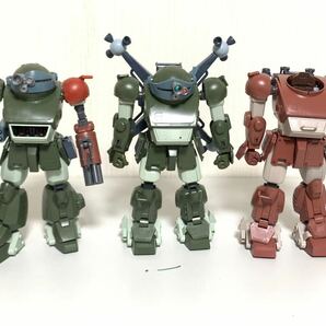 組立済 ジャンク 装甲騎兵ボトムズ スコープドッグ 3体セット プラモ プラモデル 1/24 ボトムズ 現上品 全長約20cm ロボットの画像1