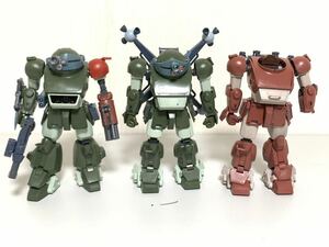 組立済 ジャンク 装甲騎兵ボトムズ スコープドッグ 3体セット プラモ プラモデル 1/24 ボトムズ 現上品 全長約20cm ロボット