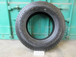 ☆205/80R17.5 ダンロップ 在庫1本 屋内保管品 G080☆