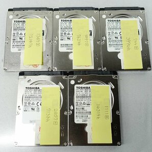 5個セット クリックポスト 東芝 MQ01ABF050 MQ01ACF050 500GB HDD 2.5インチ/SATA/データ消去 ハードディスク toshiba S040502の画像1